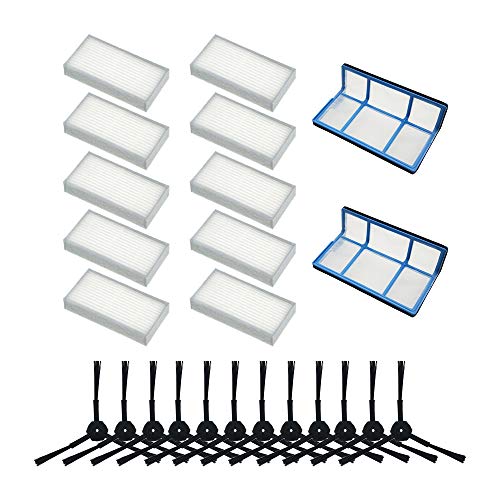 WuYan Staubfilter Primär Seitenbürste HEPA-Filter effizient für Staubsauger Roboter ilife v5 v5s V3 V3s v5pro V50 V55 x5 v5s pro Roboter Staubsauger von WuYan