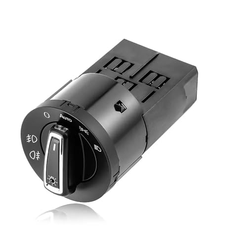 Car Headlight Switch,automatischer Lichtsensor-Scheinwerferschalter,passend für Golf Jetta MK5 6 Tiguan Touran Passat Polo Bora-1C0941531 3BD941531 3BD941531A Car Headlight Lamp Control Switch. von WuYyyyy