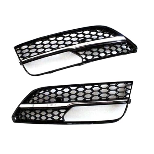 WuYyyyy Nebelscheinwerfergitter Für Audi A3 Standard 2014-2016 Hatchback Front Stoßstange Nebel Licht Lampe Grills Abdeckung Nebelscheinwerferblenden.,A-Left von WuYyyyy