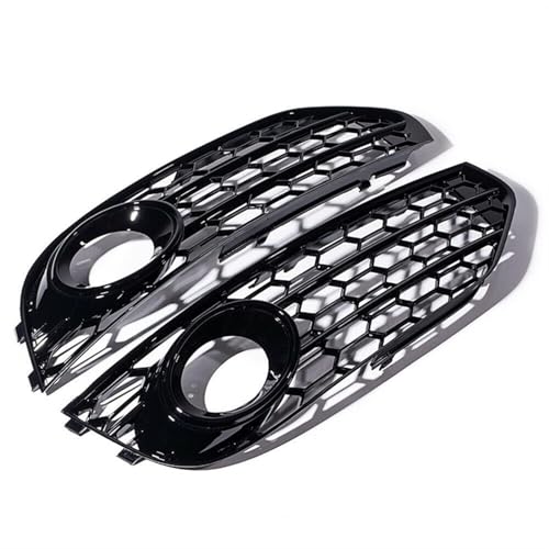 WuYyyyy Nebelscheinwerfergitter Für Audi A4 B8 B8.5 Allroad 2009-2015 Front Stoßstange Nebel Licht Lampe Grills Abdeckung Nebelscheinwerferblenden.,A-Left von WuYyyyy