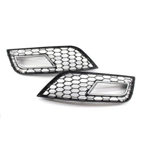 WuYyyyy Nebelscheinwerfergitter Für Audi A4 B8.5 Standard Edition 2013 2014 2015 2016 Front Stoßstange Nebel Licht Lampe Grills Abdeckung Nebelscheinwerferblenden.,C-1 Pair von WuYyyyy