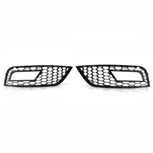 WuYyyyy Nebelscheinwerfergitter Für Audi A4 B8.5 Standard Edition 2013 2014 2015 2016 Front Stoßstange Nebel Licht Lampe Grills Abdeckung Nebelscheinwerferblenden.,C-1 Pair von WuYyyyy