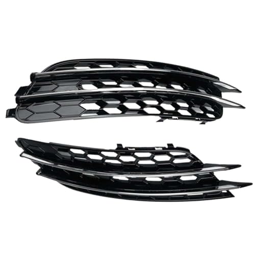 WuYyyyy Nebelscheinwerfergitter Für Audi A6 C7 Sedan Standard Bunper Model 2012-2015-4G0807681,4G0807682 Front Stoßstange Nebel Licht Lampe Grills Abdeckung Nebelscheinwerferblenden.,A-Left von WuYyyyy