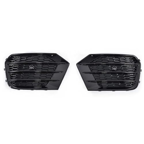 WuYyyyy Nebelscheinwerfergitter Für Audi Q3 2016 2017 2018 Front Stoßstange Nebel Licht Lampe Grills Abdeckung Nebelscheinwerferblenden.,C-1 Pair von WuYyyyy