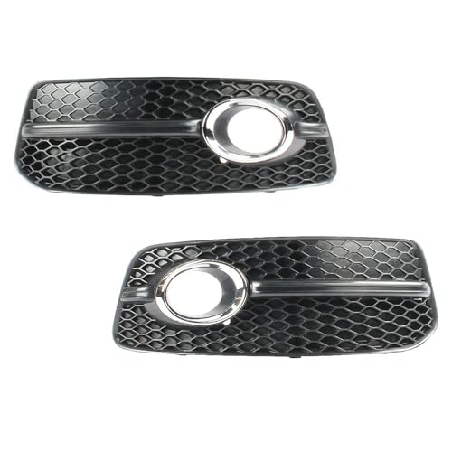 WuYyyyy Nebelscheinwerfergitter Für Audi Q5 S-line SQ5 Sport 2009-2012 Front Stoßstange Nebel Licht Lampe Grills Abdeckung Nebelscheinwerferblenden.,C-1 Pair von WuYyyyy