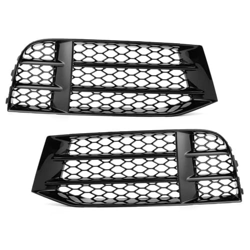 WuYyyyy Nebelscheinwerfergitter Für Audi RS5 B8.5 2013 2014 2015 2016 Front Stoßstange Nebel Licht Lampe Grills Abdeckung Nebelscheinwerferblenden.,C-1 Pair von WuYyyyy