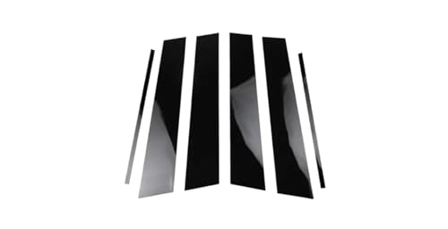 WuYyyyy polierte Säulenpfosten für Skoda Octavia Mk3 (5E) 2014-2019 6pcs Fensterverkleidungsabdeckung BC-Säulenaufkleber Säulen Zierleiste.,A-Bright Black Style von WuYyyyy