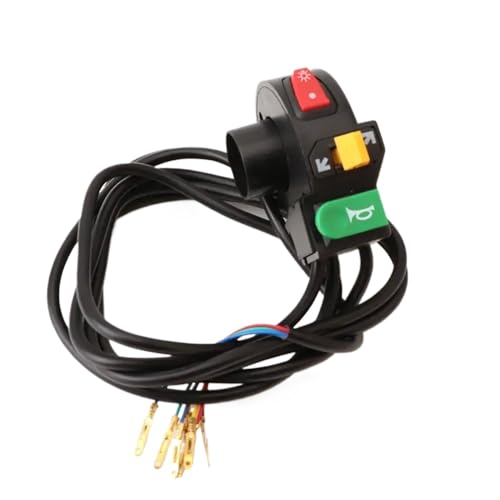 3 in 1 Motorrad -Lenkerschalter für Elektrofahrrad -Scooter ATV Quad -kompatibel mit 22 mm Durchmesser -Lenitzern Steuert Leichter Hupen -Off -Taste 3 in 1 Motorrad -Lenkerschalter für Elektrofahrrad -Scooter ATV Quad -kompatibel mit 22 mm Durchmesser -Lenitzern Steuert Leichter Hupen -Off -Taste von WucbRkh