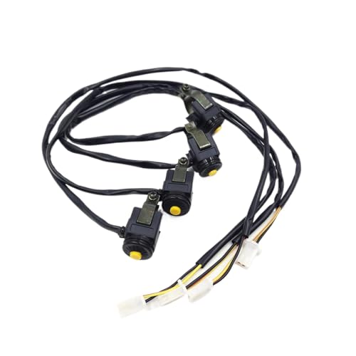 4 PCs Motorradmotor -Starter Töten Sie den universellen Anpassungsschalter aus, das mit den meisten Fahrrädern kompatibel ist(Gelb) von WucbRkh