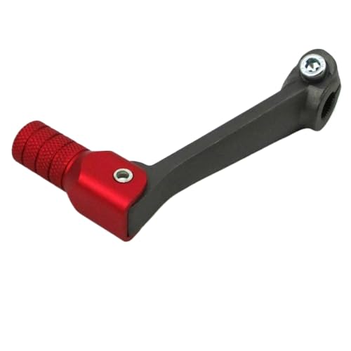 Aluminium Short Gear Shift Hebel kompatibel mit 50 ccm bis 250 ccm Dirt Pit Bikes Stoneder -Shifter(Titan und rot) von WucbRkh