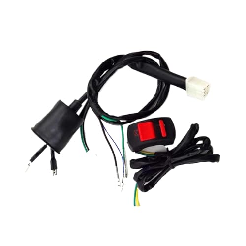 Kabelbaumkabelbaum Kill Schalter Zündspulung Wechselstrom kompatibel mit 50 70 90 110 125 140 150 160 ccm Motor für Pit Bike Dirt Bike Motorrad von WucbRkh