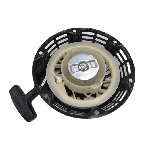 Rückstoß Starter Pull Start kompatibel mit GX160 GX200 5,5 PS 6,5 PS Motoren Ersatz für Rasenmäherketten Ersatzteile Schwarzer Rückspulenstarter von WucbRkh