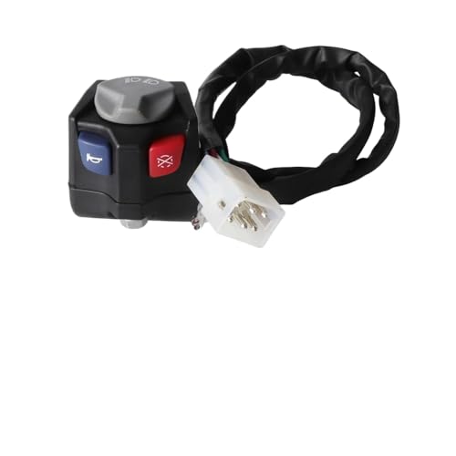Universal Motorcycle Kill Switch-Taste mit elektrischen Startflameout- und Hornfunktionen kompatibel mit EXC-F SXF XC TE Fe FX-Modellen(Links a) von WucbRkh