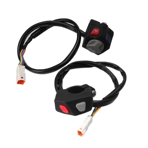 Universal Motorcycle Kill Switch-Taste mit elektrischen Startflameout- und Hornfunktionen kompatibel mit EXC-F SXF XC TE Fe FX-Modellen(Set B-D) von WucbRkh