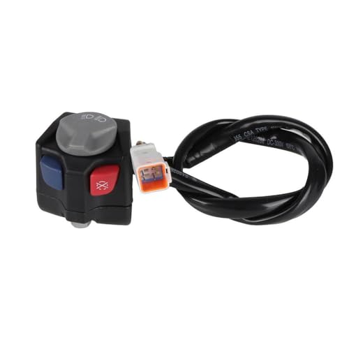 Universal Motorcycle Motor Stopp Switch Electric Start Flameout -Taste 3 Funktion Töten Sie Starter mit Gas TE EXC FE 125 250ccmbikes kompatibel(B) von WucbRkh