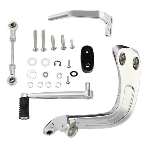 WucbRkh Shift Side Set Mid Controls kompatibel mit Softail Fat Bob 114 FXFBS Sport FLSB 2018-2022 FXDR 114 FXDRS Motorradmodelle(Chrom) von WucbRkh