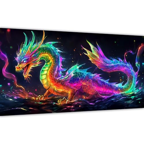 Malen nach Zahlen Erwachsene Bunt, 2025 Malen nach Zahlen Drachen Paint by Numbers DIY Leinwand Set mit Pinsel und Acrylfarbe, Home Deko Kunst Frauen Kreativ Geschenk für Anfänger 20x40cm Y#A93 von Wucuuxen