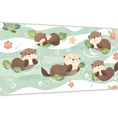Malen nach Zahlen Erwachsene Karikatur, 2025 Malen nach Zahlen Otter Paint by Numbers DIY Leinwand Set mit Pinsel und Acrylfarbe, Home Deko Kunst Frauen Kreativ Geschenk für Anfänger 80x160cm Y#A41 von Wucuuxen