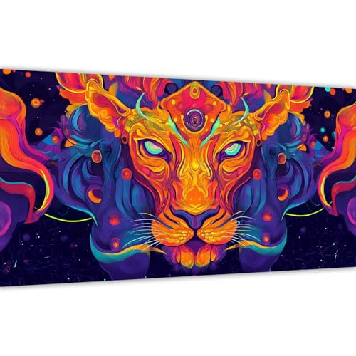 Malen nach Zahlen Erwachsene Traum, 2025 Malen nach Zahlen Löwe Paint by Numbers DIY Leinwand Set mit Pinsel und Acrylfarbe, Home Dekoration Kunst Frauen Kreativ Geschenk für Anfänger 50x100cm Y#A91 von Wucuuxen