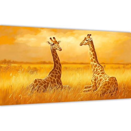 Malen nach Zahlen Erwachsene Wiese, 2025 Malen nach Zahlen Giraffe Paint by Numbers DIY Leinwand Set mit Pinsel und Acrylfarbe, Home Deko Kunst Frauen Kreativ Geschenk für Anfänger 90x180cm Y#A73 von Wucuuxen
