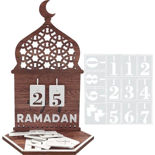 3d Ramadan Countdown Calendar Tably Diy Diy Holz Acryl Board Tag Des Ramadan Mubarak Eid Advent Day Erinnerung Dekoration von Wudaizhi