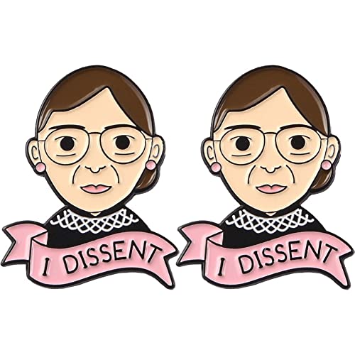 Abweichende Broschen Pins Ruth Bader Ginsburg Feminist Pin RBG Dissens Revers Pin Weibliche Justizbroschen Pin Für Frauen von Wudaizhi