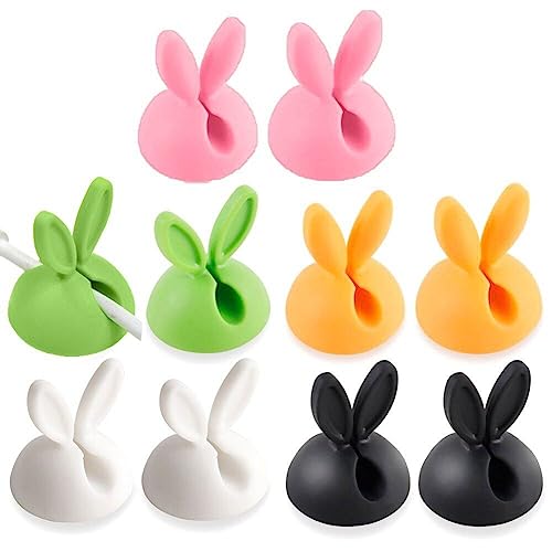 Kaninchenkabelclips 10pcs Desktop Niedliche Hasenkabelhalter Kabelverwaltung Klebstoff Drop Drahthalter Für Office Table Schreibtisch Wandauto Kaninchenkabelclips 10pcs Desktop Niedliche Hasenkabelhalter Kabelverwaltung Klebstoff Drop Drahthalter Für Office Table Schreibtisch Wandauto von Wudaizhi