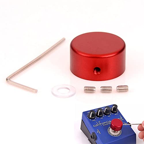 Wudaizhi 1 Pack Gitarrenffekt Pedal Gitarre Fußnägelkappe Effekt Pedal Pad Cover Aluminium Werkzeuge Teile Fußschalter Topper -knopfzubehör von Wudaizhi