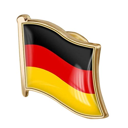 Wudaizhi 1pc Deutsche Flagge Pin Abzeichen Metall Revers Pin Brosche Flagge Der Deutschland Metall Abzeichen National Abzeichen von Wudaizhi