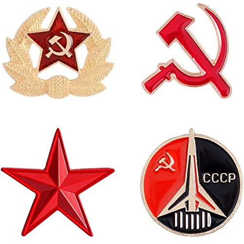 Wudaizhi 4 Stücke CCCP Emaille Pin Cold Cold War Abzeichen Udsr Broschen Tasche Revers Pin Schnalle Vintage Schmuck Geschenk Für Militärfans Wudaizhi 4 Stücke CCCP Emaille Pin Cold Cold War Abzeichen Udsr Broschen Tasche Revers Pin Schnalle Vintage Schmuck Geschenk Für Militärfans von Wudaizhi