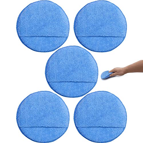 Wudaizhi 5pcs Cars Mikrofaser -wachsschaum -applikatorpolster, Mikrofaserrunde Schwamm Details Von Reinigungskissen Auto Wachs Applikatorpolster Politur Mikrofaserschaumschwamm von Wudaizhi