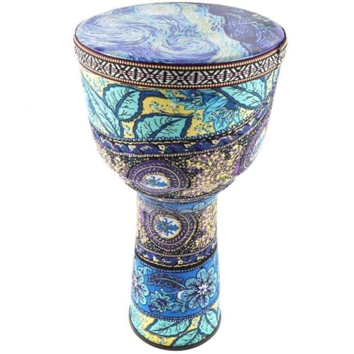 Wudaizhi 8,5 Zoll Farbenfrohe Afrikanische Djembe -Trommel Bunte Stoffkunst PVC -Trommel Für Kinder Handtrommel Musikinstrument von Wudaizhi