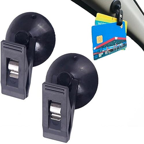 Wudaizhi Autogenehmigungshalter Clip 2pcs Windschutzscheibe Parktickethalter Mit Sauger Clip Clamp Round Ticket Note Halter Für Van Wudaizhi Autogenehmigungshalter Clip 2pcs Windschutzscheibe Parktickethalter Mit Sauger Clip Clamp Round Ticket Note Halter Für Van von Wudaizhi