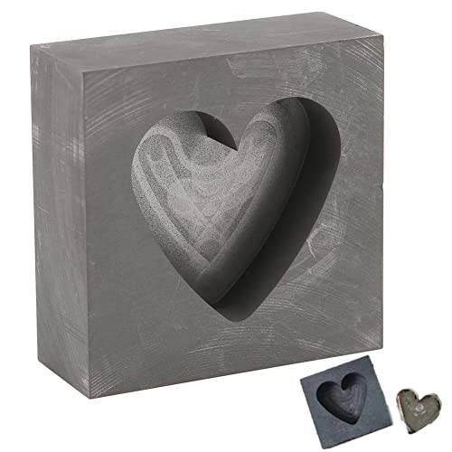 Wudaizhi Gussreinformform Herzform Graphit Crucible Form Hochdichte Graphitform Gold Silber Partenform Für Schmuckhandwerk Wudaizhi Gussreinformform Herzform Graphit Crucible Form Hochdichte Graphitform Gold Silber Partenform Für Schmuckhandwerk von Wudaizhi