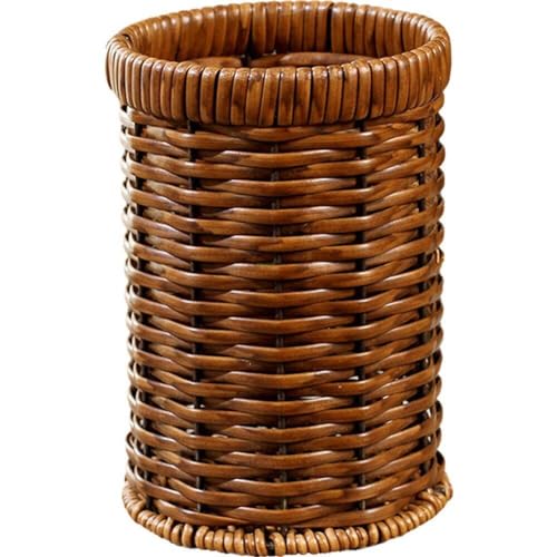 Wudaizhi Küchenutensilien-Schubladen-Organizer, Rattan-Besteckkorb, Naturgeflecht, Servierkorb, Besteck-Organizer, Tablett für Besteck und Küchenutensilien von Wudaizhi