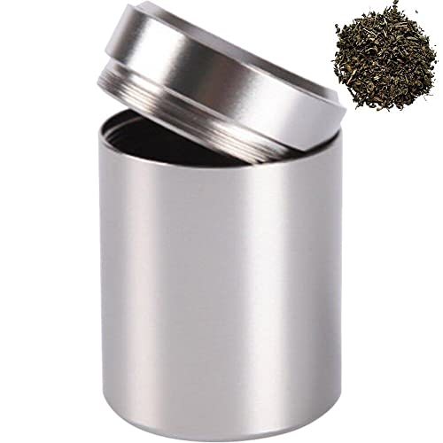Wudaizhi Luftdichtes Aluminium -aufbewahrungsglas - Tragbarer Geruchsbeweisbehälter Für Die Aufbewahrung Von Kräutern, Gewürzen, Kaffee Und Tee von Wudaizhi
