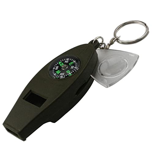 Wudaizhi Multifunktional 4 In1 Compass Thermometer Pfeife Vergrößerungsglas Zum Reisen Camping Wanderer Klettern Outdoor Sports von Wudaizhi