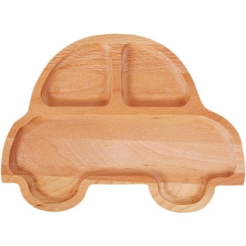Wudaizhi Serviertablett in Autoform Aus Holz, Vorspeisenteller Aus Holz, Dekorative Obst-Snack-Platte, Holz-servierschalen Für Obst-Snacks, Süßigkeiten von Wudaizhi