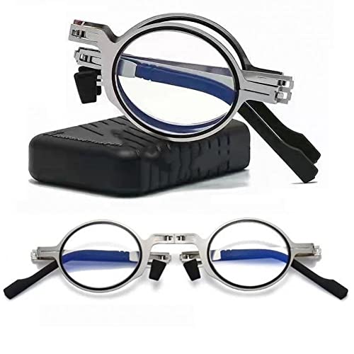 Wudaizhi Tragbare Mini Blue Light Blocking Brille Kompakte Faltung Für Frauen Männer Mode Anti -uv -computerleser Springscharnier Mit Gehäuse Wudaizhi Tragbare Mini Blue Light Blocking Brille Kompakte Faltung Für Frauen Männer Mode Anti -uv -computerleser Springscharnier Mit Gehäuse von Wudaizhi