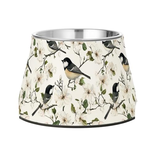 Ästhetische Futternäpfe mit schwarzem Deckel für Küken und Vögel, verbesserter Edelstahl, für kleine Haustiere, Schnurrhaar, Müdigkeit von Wudan