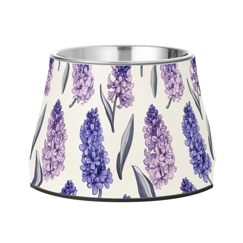 Ästhetische Hyazinthen-Futternäpfe für Hunde, rutschfest, Edelstahl, für kleine Hunde, Schnurrhaar, Müdigkeit Ästhetische Hyazinthen-Futternäpfe für Hunde, rutschfest, Edelstahl, für kleine Hunde, Schnurrhaar, Müdigkeit von Wudan