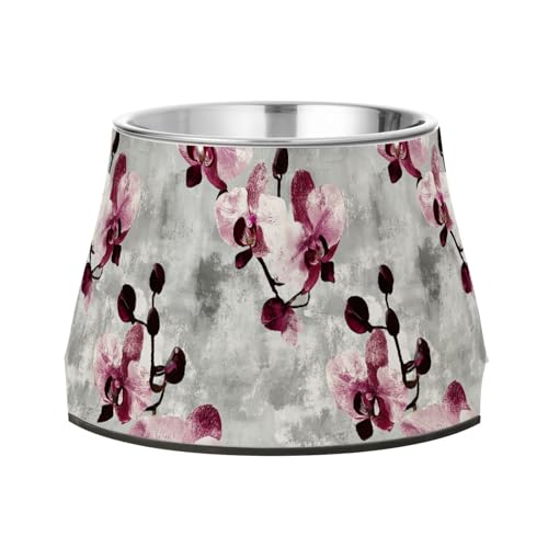 Aesthetic Orchid Grey Feed Dog Bowl Non Skid Stainless Steel Pets Water Bowls for Dogs Cats Rabbits Birds Whisker Relief Aesthetic Orchid Grey Feed Dog Bowl Non Skid Stainless Steel Pets Water Bowls for Dogs Cats Rabbits Birds Whisker Relief von Wudan