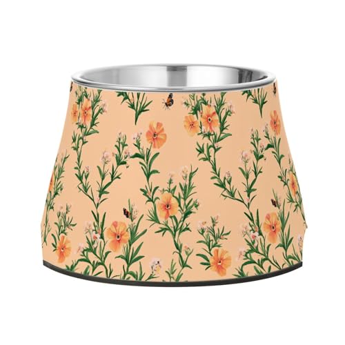 Aesthetic Rosmarin Pfirsich Futternapf für Hunde, erhöhter Futternapf aus Edelstahl, erhöhter Katzennapf für liebenswerte Haustiere Aesthetic Rosmarin Pfirsich Futternapf für Hunde, erhöhter Futternapf aus Edelstahl, erhöhter Katzennapf für liebenswerte Haustiere von Wudan