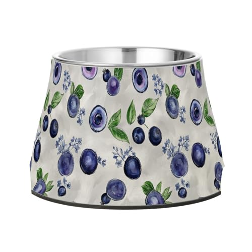 Art Blueberries Fruit Silver Pets Futternapf mit Ständer Edelstahl Katzen Futternapf für kleine Hunde Schnurrhaare Müdigkeit Art Blueberries Fruit Silver Pets Futternapf mit Ständer Edelstahl Katzen Futternapf für kleine Hunde Schnurrhaare Müdigkeit von Wudan