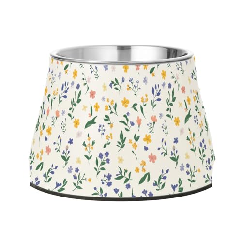 Blumen Orchidee Zinnia Hosta White Pets Futternapf mit Ständer Edelstahl Katzen Futternapf für langsames Füttern Hunde Schnurrhaare freundlich Blumen Orchidee Zinnia Hosta White Pets Futternapf mit Ständer Edelstahl Katzen Futternapf für langsames Füttern Hunde Schnurrhaare freundlich von Wudan