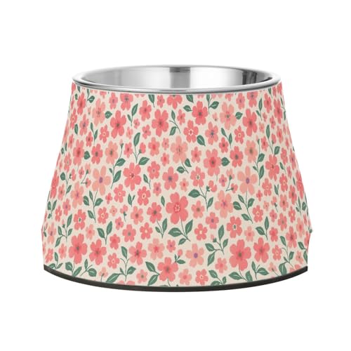 Cherry Blosoom Futternäpfe für Hunde, erhöhter Edelstahl-Katzen-Futternapf für langsames Füttern, Katzen, bequeme Fütterung Cherry Blosoom Futternäpfe für Hunde, erhöhter Edelstahl-Katzen-Futternapf für langsames Füttern, Katzen, bequeme Fütterung von Wudan