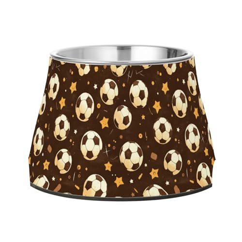 Futternäpfe mit Fußballsternen, verstärkter Edelstahl, erhöhter Katzennapf für Hunde, Katzen, Kaninchen, Vögel, langsames Fressen Futternäpfe mit Fußballsternen, verstärkter Edelstahl, erhöhter Katzennapf für Hunde, Katzen, Kaninchen, Vögel, langsames Fressen von Wudan