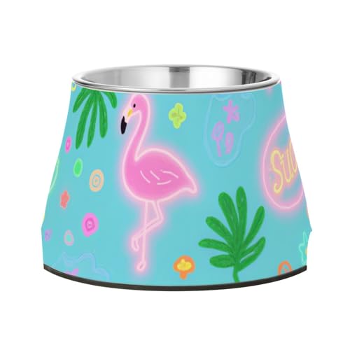 Futternapf für Hunde, Flamingo- und Blattform, erhöhter Edelstahl-Katzen-Futternapf für Hunde, Katzen, Kaninchen, Vögel, Schnurrhaar, freundlich Futternapf für Hunde, Flamingo- und Blattform, erhöhter Edelstahl-Katzen-Futternapf für Hunde, Katzen, Kaninchen, Vögel, Schnurrhaar, freundlich von Wudan