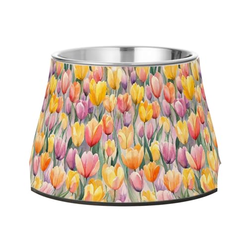 Gelbe Blume Sommer Blumen Haustiere Futternapf mit Ständer Edelstahl Erhöhte Katzennäpfe für Hunde Katzen Kaninchen Vögel Komfort Fütterung Gelbe Blume Sommer Blumen Haustiere Futternapf mit Ständer Edelstahl Erhöhte Katzennäpfe für Hunde Katzen Kaninchen Vögel Komfort Fütterung von Wudan