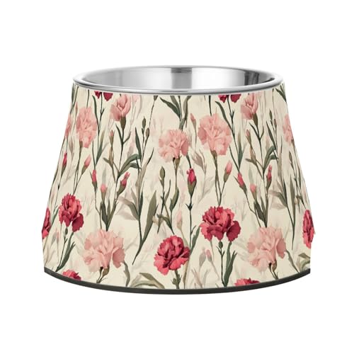 Nelke Sommer Blumen Hunde Futternapf mit Ständer Edelstahl Katze Futternäpfe für Hunde Katzen Kaninchen Vögel Komfort Fütterung Nelke Sommer Blumen Hunde Futternapf mit Ständer Edelstahl Katze Futternäpfe für Hunde Katzen Kaninchen Vögel Komfort Fütterung von Wudan